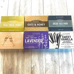 NEW Set of 6 Organic Soap Bars - Great for Holiday Gifting!